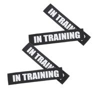 Didiseaon 2 Pairs Reflective Dog Harness Stickers PU Adhesive Pet Vest Labels Breathable Decorative Patches for Indoor Training and Night Walks