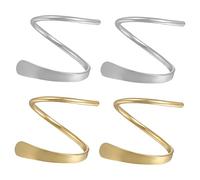 Didiseaon 2 Pairs Spiral Hoop Earrings, Ear Climber Crawler Wrap Design in 925 Silver, Piercing Earrings for Women, Suitable for Everyday Wear, Weddings and Formal Occasions