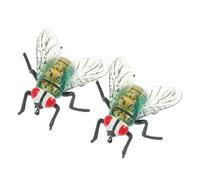 Didiseaon 2 PC Realistic Plastic Fly Figures Simulated Insect for Halloween Party Favors Educational Prank Tool