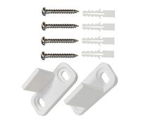 Didiseaon 2 Pcs Barn Door Floor Guides Sliding Door Bottom Floor Mount Stopper for Stable Smooth Movement Compatible with White
