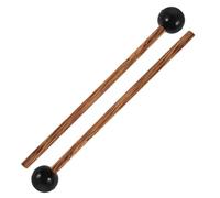 Didiseaon 2 Pcs Chicken Wing Wood Drum Mallets with Small Rubber Round Heads, Ethereal Steel Tongue Drumsticks for Percussion Instruments, Suitable for Boys and Girls and Marching Bands