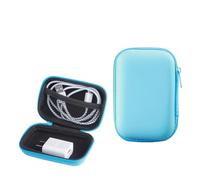 Didiseaon 2 Pcs EVA Data Cable Storage Case with Zipper, Hard Disk and Headset Organizer Pouch, Compact Multi-Functional Electronics Carrying Bag for Cable Accessories and Random Color