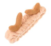 Didiseaon 2 Pcs Furry Reindeer Headband Women Christmas Hair Bobbles Elastic Hairband