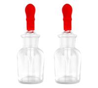 Didiseaon 2 Pcs Glass Dropping Bottles 30ml Capacity Professional Dropper Bottles for Transferring Essential Oils and Mixing Aqueous Solutions Suitable for Household and Classroom Use