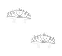 Didiseaon 2 Pcs Kids Bithday Crown Durable Tiara Crown 5th Brithday Kids for Girls Girl Birthday Crown Girls Birthday 5 Princess Crystal Tiara Crown Wedding Cute Child