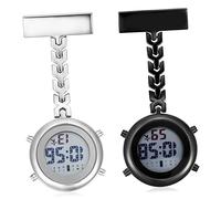 Didiseaon 2 Pcs Nurse Clip Pocket Watches Multifunctional Fob Watches for Doctors Precise Timing Lightweight Design Nurse Accessories for Work and Casual Use