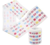 Didiseaon 2 Rolls Easter Toilet Roll Wood Pulp Toilet Paper with Delicate Patterns Beautiful Printed Tissue for Everyday Use Comfortable Experience and Easy Carrying