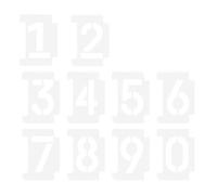 Didiseaon 2 Sets DIY Hollow Out Stencils Number Letter Templates White Pet Spray Stencils Easy to Align Lay Flat for Mailbox Address Painting