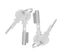 Didiseaon 2 Sets Heavy Duty Refrigerator Freezer Lock with Keys Metal Cabinet Door Security Lock for Glass Doors Chest Freezers Iron Alloy Construction Easy Installation for Kitchen and