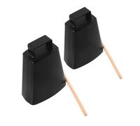 Didiseaon 2 Sets Lightweight Metal Cowbell Set with Handle and Stick for Percussion Instruments Handheld Noise Makers for Sporting Events Music Classes and Early Childhood Education