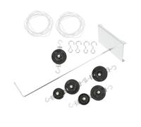 Didiseaon 2 Sets Metal Pulley System Single Double Pulley Blocks with Bracket for High Middle School Physics Experiments for Collaborative Learning Force Principles