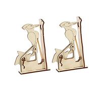 Didiseaon 2 Sets Woodpecker Wooden Puzzle DIY Assembly Educational Jigsaw for Boys Hand-eye Coordination Spatial Reasoning