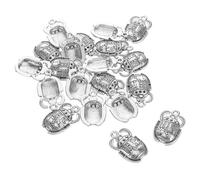 Didiseaon 20 Pcs Egyptian Sacred Beetle Pendant Charms with Crystal Inlay for DIY Jewelry Making Vintage Silver Amulets for Necklaces and Bracelets Lucky Protection Accessories