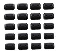 Didiseaon 20 Pcs Ferrite Noise Filter Clips with Plastic Housing Mini Removable Cable Suppressors for Power Audio Data Cables Emi Rfi Interference Reduction for Home Supplies