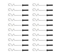 Didiseaon 20 Pcs Pigment Mixing Tool Stainless Steel and Plastic Paint Stirrer Heads for Electric Mixer Convenient Use for Artists and Crafts Random Color