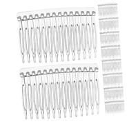 Didiseaon 20 pcs Transparent Plastic Hair Combs for Women Bridal Wedding Hair Accessories Clear Veil-compatible for Brides