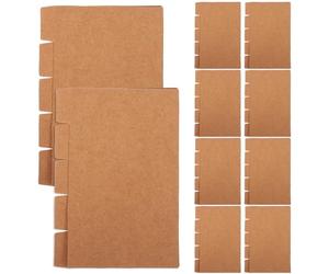 Didiseaon 20 Sets Oxford Index Cards 3 X 5 Inch Paper Dividers with Blank Tabs 5 Sheets Per Set Sturdy Referencing and Flagging for Books and Research