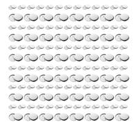 Didiseaon 200 Sets Metal Blank Round Badge Button Pin Back Making Kit 58Mm 32Mm DIY Button Badge Parts for Crafts, Party Decorations, and Sewing Supplies