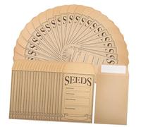 Didiseaon 200pcs Kraft Paper Envelopes Self Adhesive Mini Storage Packets for Packing Coin Envelopes for Seeds Crafts and Mailing