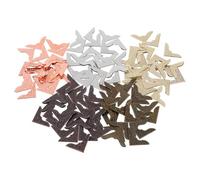 Didiseaon 200Pcs Metal Scrapbook Photo Album Corners Protectors in Yellow, Silver, Antique Copper, Rose Gold, and Copper Red - Decorative Iron Book Corner Guards for Scrapbooking, Memory
