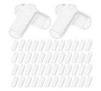 Didiseaon 200pcs Rubber End Cap Hair Band End Tips for DIY Accessories Headband Tip Protector Hair Clips Caps Inner Diameter for Headband and Foot Covers