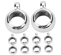 Didiseaon 200pcs Silver DIY Bail Beads with Large Hole for Jewelry Making, Versatile CCB Spacer Beads for Handmade Crafts and Crafting Accessories