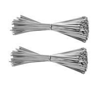Didiseaon 200pcs Trailer Wiring Wire for Braces Stainless Steel Cable for Flower Clothesline Wire for Hanging Cable for Machinery Stainless Steel Zip Ties Silver