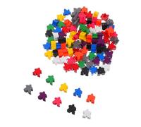 Didiseaon 200pcs Wooden Game Pieces Multicolor Pawns Ten Colorful Chess Tokens Educational Math Counters Montessori Sorting for Classroom Board Games
