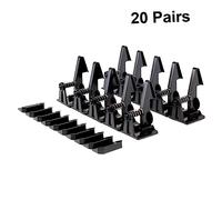 Didiseaon 20Pairs Proofing Cabinet Locks Safety Drawer Locks for Easy to Install Black Color for Kitchen Bathroom and Storage Areas