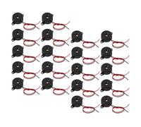 Didiseaon 20Pcs Active Piezoelectric Alarm Buzzer 3-24V Continuous Sound Electronic Buzzer for Safety Alerts, Quiz Games, and Physics Projects in Security Systems