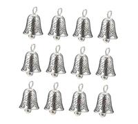 Didiseaon 20pcs Alloy Bell Pendants with Pre DIY Jewelry Making Christmas Charms Lightweight Decorative Accessories for Necklaces Bracelets and Home Decor