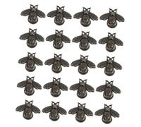 Didiseaon 20pcs Bee Shape Cabinet Knobs Vintage Dresser Drawer Pulls Creative Animal Design Decorative Handles for Wardrobe Cupboard Bathroom Furniture Easy Installation