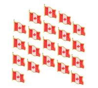 Didiseaon 20pcs Canadian Maple Leaf Hollow Brooch Pins with Butterfly Clutch Durable Metal Badge Pins for National Day Thanksgiving Travel Suitable for Suit Hat Bag Accessories
