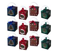 Didiseaon 20pcs Christmas Mini Christmas Tree Baubles Storage Creative Paper Treat Boxes