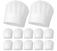 Didiseaon 20Pcs Disposable Kids Chef Hats Lightweight Non-Woven Fabric Cooking Caps for Boys Girls Kitchen Baking School Activities Party
