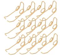 Didiseaon 20pcs Golden Trumpet Valve Springs 25.2mm Metal Instrument Fittings Replacement for Trumpet Repair Accessories Suitable for Band and Orchestra Use