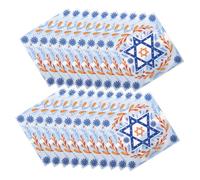 Didiseaon 20pcs Hanukkah Paper Napkins Soft Strong Disposable Tissue with Menorah and Star of David Design for Jewish Holiday Parties and Family Celebrations