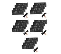 Didiseaon 20pcs Leather Mic Carrying Bag Portable Protective Case for Microphone Holder Pouch Zipper for Travel