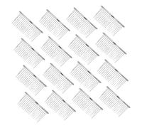 Didiseaon 20pcs Metal Veil Combs for Brides Classic French Hair Styling Accessories with Teeth for Elegant Updos and Loose Waves Lightweight and Comfortable Hair Clips for Wedding Hairstyles