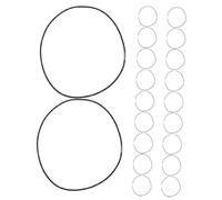 Didiseaon 20pcs Microphone Shock Mount Rubber Bands Mic Shockproof Mount Vibration Rubber Ring for Microphone Shock Mic Holder Rings