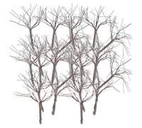 Didiseaon 20pcs Mini Craft Tree Branches for Model Miniature Diorama, Sturdy Iron Wire Material with Coffee Colour, Compact and Delicate Design for Display Cabinet Arrangements and Home