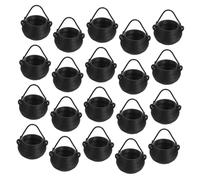 Didiseaon 20pcs Mini Halloween Cauldron Pots Small Witch Candy Holders for Party Favors Compact Spooky Decor for Shelves and Tables DIY Craft Supplies for Haunted Ambiance and Collectible