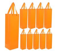 Didiseaon 20pcs Paper Wine Bottle Bags with Handle Thick Cardboard Single Bottle Carrier Wine Pouch for Birthday Wedding Christmas Party Supplies