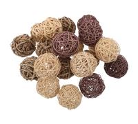Didiseaon 20pcs Pet Teething Enrichment for Hamsters Hamster Exploring Willow Balls for Rabbits Bunny Chew Balls Small Animal Rat Chew Dog Wood