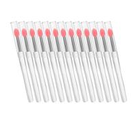 Didiseaon 20Pcs Pink Silicone Nail Brushes Nail Glitter Applicator Sticks Mirror Effect Art Tools for Manicure and Gel Powder