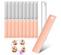 Didiseaon 20pcs Pure Copper Zinc Anode Sheet Set For Electroplating Scientific Experiments Diy Fruit Battery School Projects