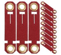 Didiseaon 20pcs Red Parrot Leg Bands Bird Training Rings for Parakeets and Poultry, Anti-escape Bird Marking Foot Rings for Outdoor Identification and Flight Control