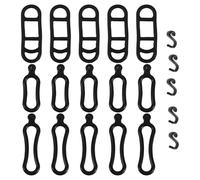 Didiseaon 20pcs Silicone Bike Light Strap for Flashlight and Bike Headlights Flexible and Waterproof Rubber Band Holder for Outdoor Cycling Secure Bicycle Flashlight Mount