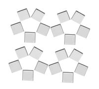 Didiseaon 20pcs Square Metal Makeup Pans 26mm Empty Eyeshadow Blush Refill Palette Compact Cosmetic Pans for Professional Artists and Diy Powder Depotting Kits