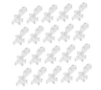 Didiseaon 20Pcs Transparent Plastic Hidden Valance Clips for Horizontal Blinds Curtain Clamps for Window Valance Secure and Installation